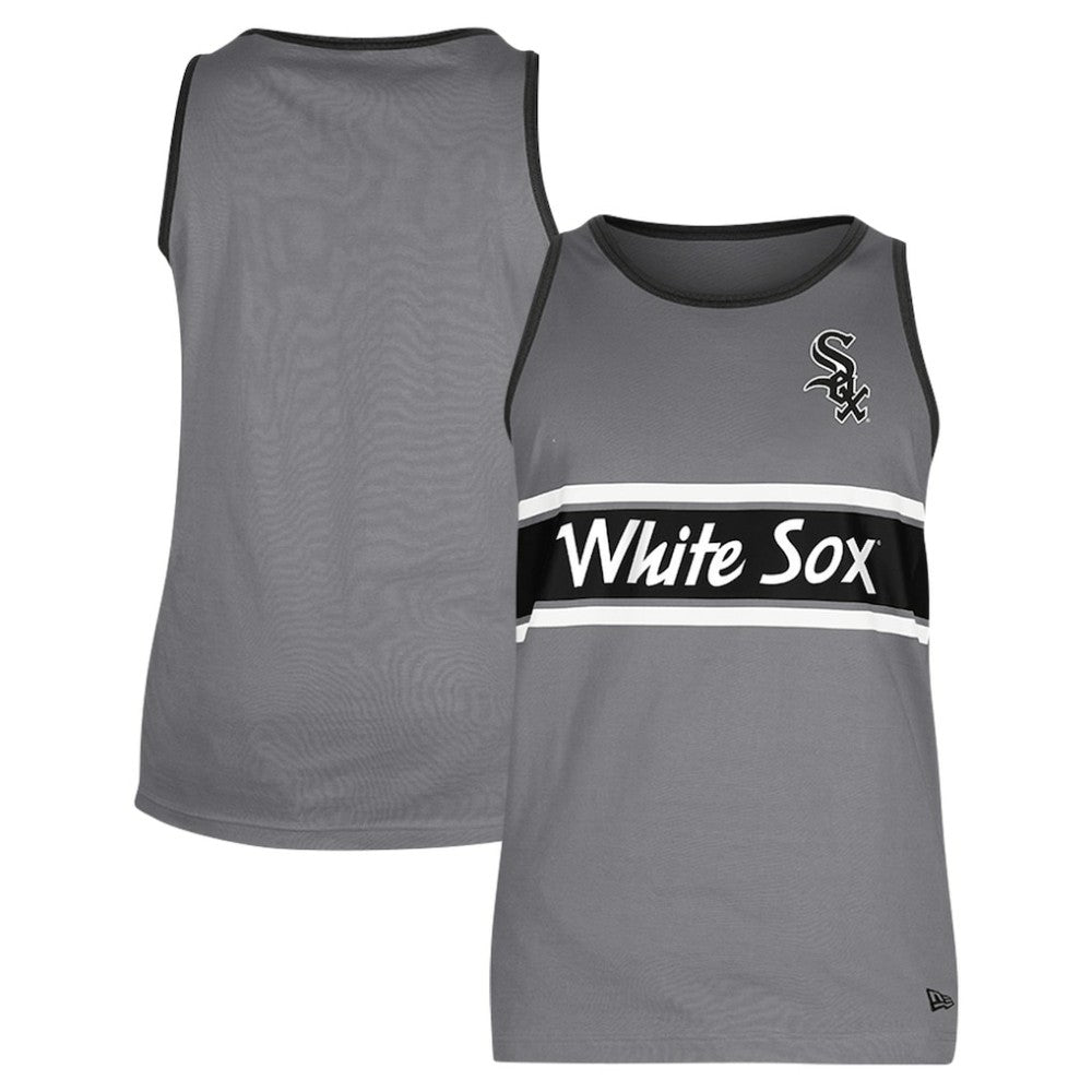Chicago White Sox New Era Jersey Ringer Tank Top discount
