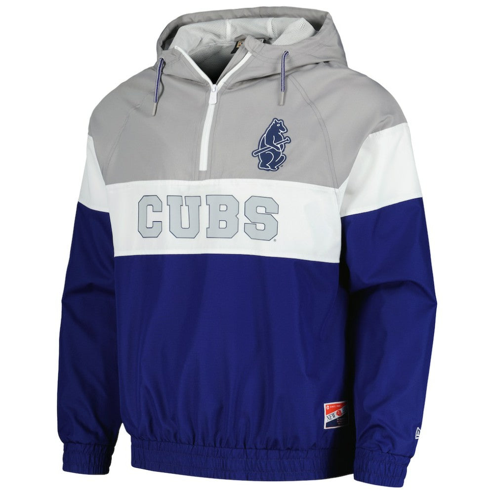 Chicago Cubs New Era Ripstop Raglan Quarter-Zip Hoodie Windbreaker Jacket Online