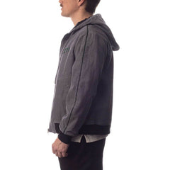 New York Jets The Wild Collective Corduroy Bomber Full-Zip Jacket Gray - NFL