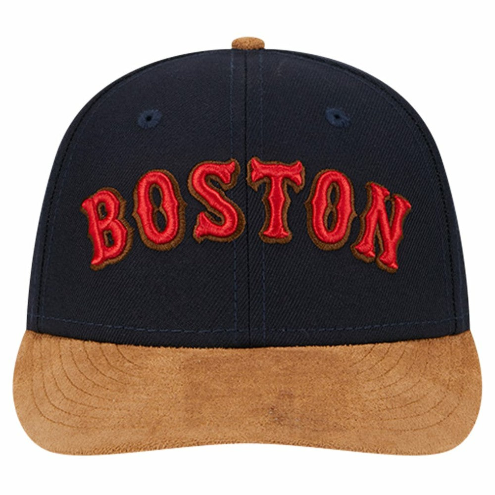 Boston Red Sox New Era Team Suede Visor Low Profile 59FIFTY Fitted Hat Near Me