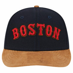 Boston Red Sox New Era Team Suede Visor Low Profile 59FIFTY Fitted Hat Near Me