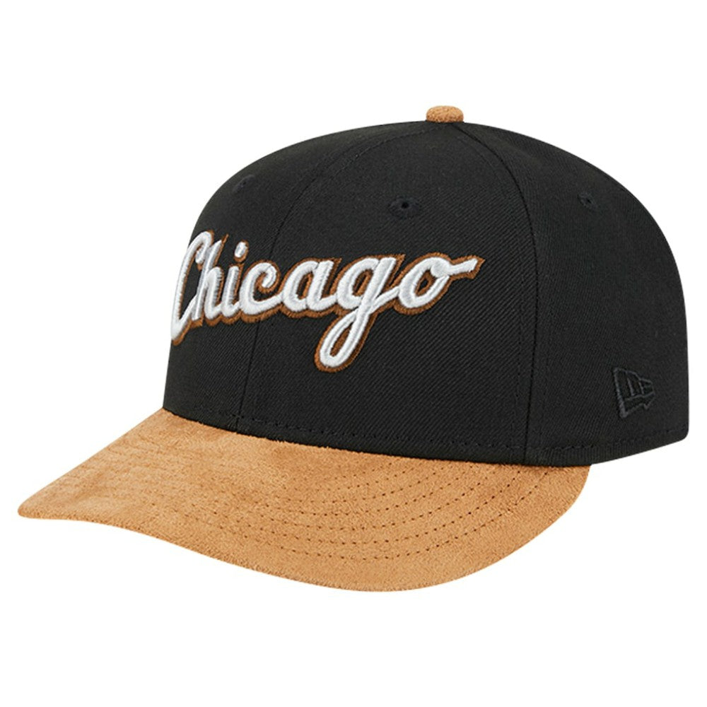 Chicago White Sox New Era Team Suede Visor Low Profile 59FIFTY Fitted Hat Clearance