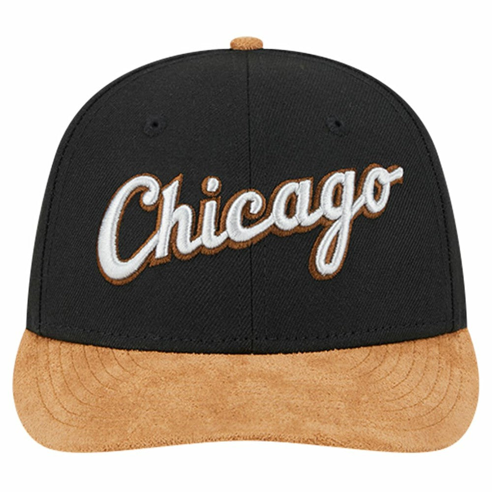 Chicago White Sox New Era Team Suede Visor Low Profile 59FIFTY Fitted Hat Clearance