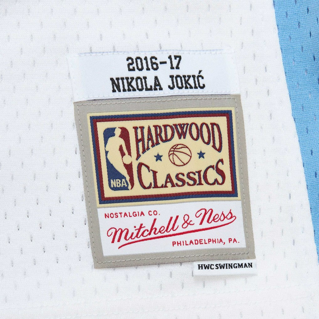 Mitchell & Ness - Nikola Jokic Denver Nuggets 2016/17 Throwback Swingman Jersey - White