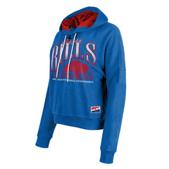 Buffalo Bills New Era Women's Throwback Boxy Pullover Hoodie Royal - NFL