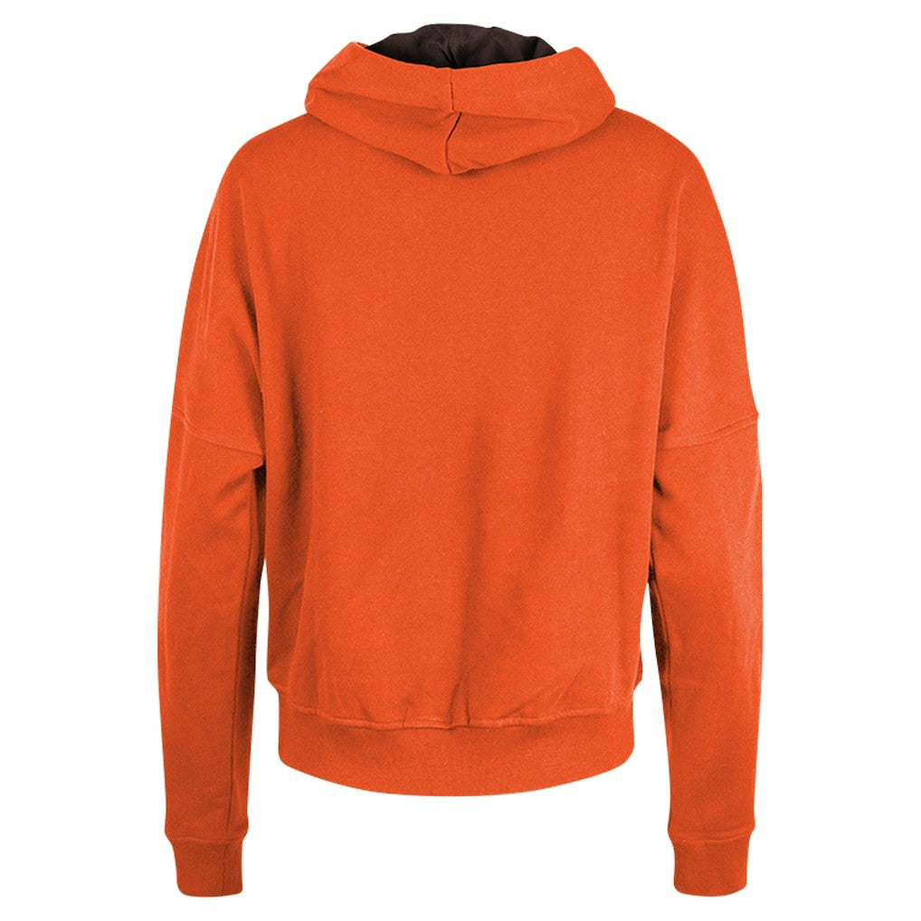 Cleveland Browns New Era Women's Throwback Boxy Pullover Hoodie Orange - NFL