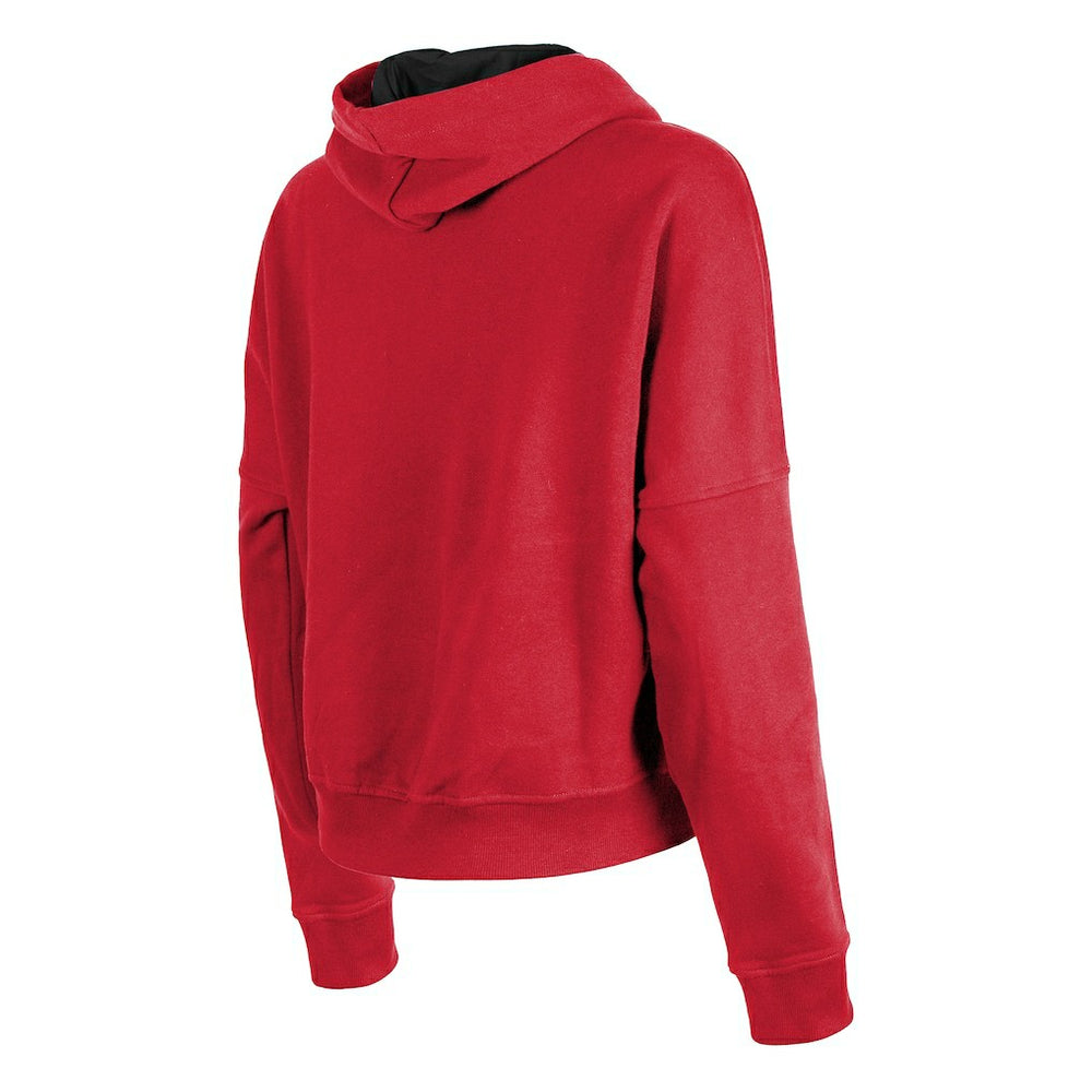San Francisco 49ers New Era Women's Boxy Pullover Hoodie Scarlet - NFL
