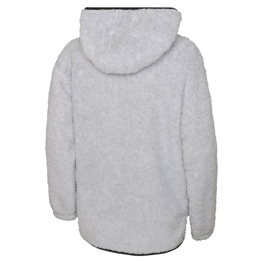 Chicago Blackhawks Girls Youth Ultimate Teddy Fleece Pullover Hoodie Heather Gray