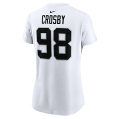 Maxx Crosby Las Vegas Raiders Women's Player Name & Number T-Shirt White - Nike