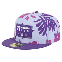New Era - Sacramento Kings Palm Fronds 2-Tone 59FIFTY Fitted Hat - Purple