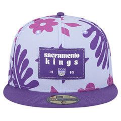 New Era - Sacramento Kings Palm Fronds 2-Tone 59FIFTY Fitted Hat - Purple