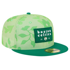 New Era - Boston Celtics Palm Fronds 2-Tone 59FIFTY Fitted Hat - Kelly Green