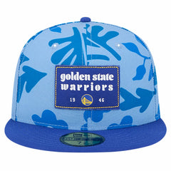 New Era - Golden State Warriors Palm Fronds 2-Tone 59FIFTY Fitted Hat - Royal