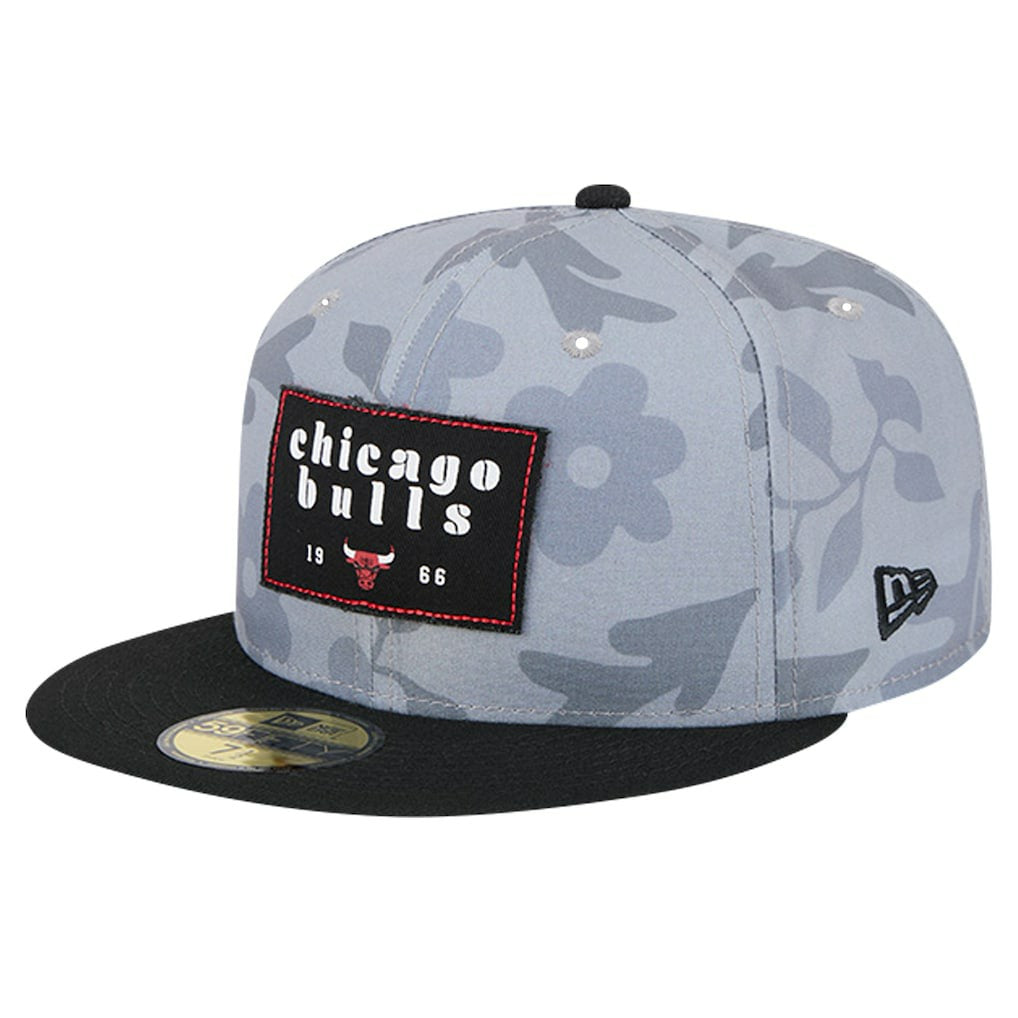 New Era - Chicago Bulls Palm Fronds 2-Tone 59FIFTY Fitted Hat - Gray