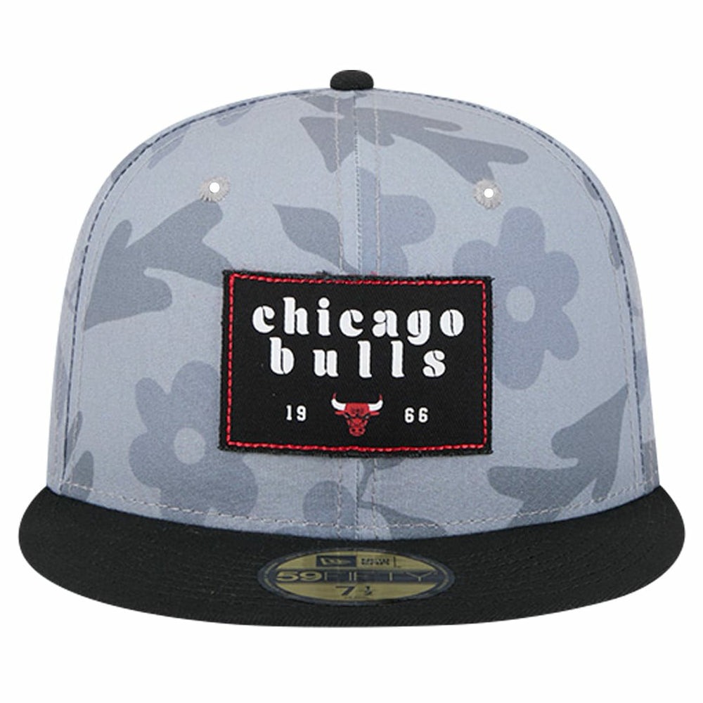 New Era - Chicago Bulls Palm Fronds 2-Tone 59FIFTY Fitted Hat - Gray