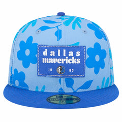 New Era - Dallas Mavericks Palm Fronds 2-Tone 59FIFTY Fitted Hat - Blue