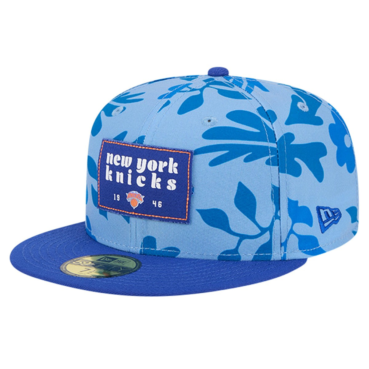 New Era - New York Knicks Palm Fronds 2-Tone 59FIFTY Fitted Hat - Blue
