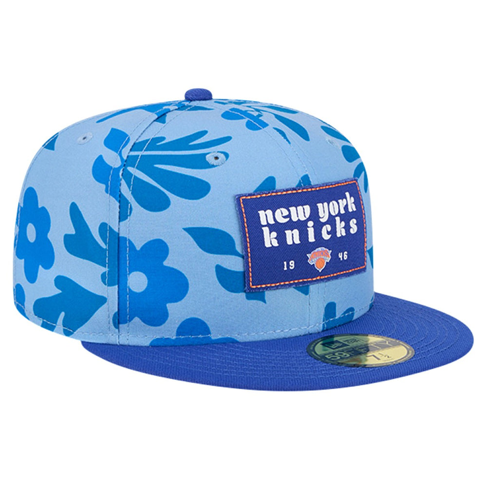 New Era - New York Knicks Palm Fronds 2-Tone 59FIFTY Fitted Hat - Blue