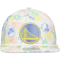 New Era - Golden State Warriors Palm Trees and Waves Golfer Adjustable Hat - White