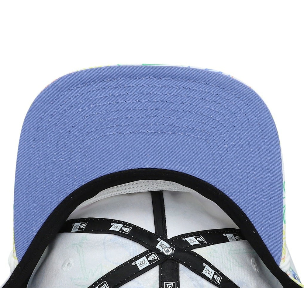 New Era - Golden State Warriors Palm Trees and Waves Golfer Adjustable Hat - White