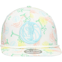 New Era - Dallas Mavericks Palm Trees and Waves Golfer Adjustable Hat - White