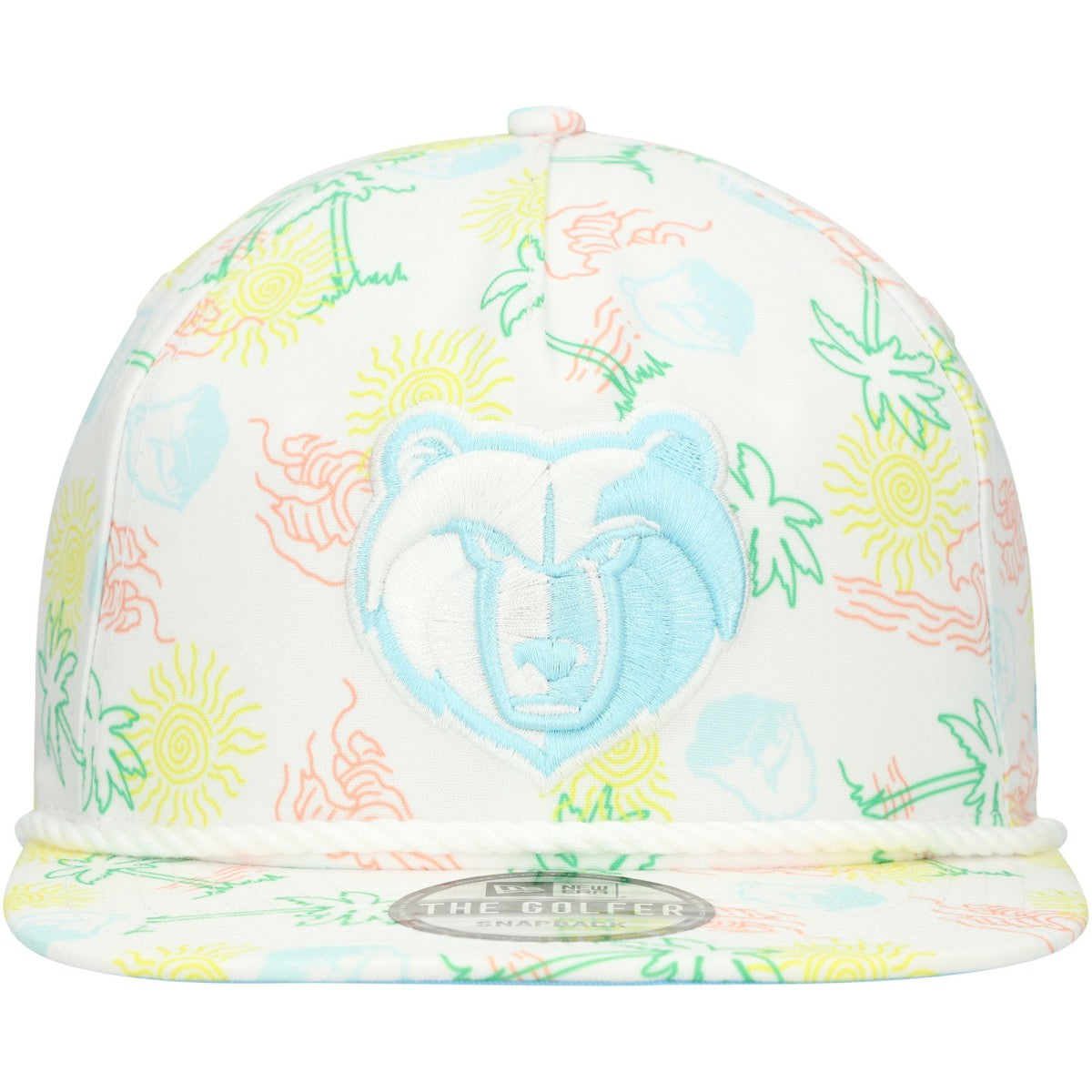 New Era - Memphis Grizzlies Palm Trees and Waves Golfer Adjustable Hat - White