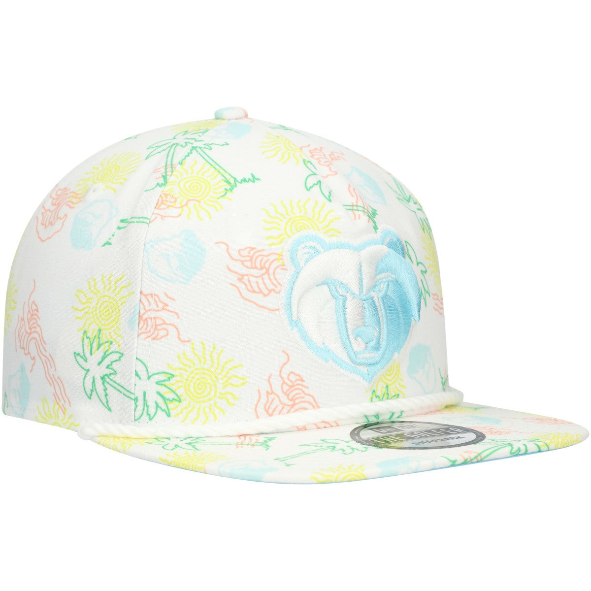New Era - Memphis Grizzlies Palm Trees and Waves Golfer Adjustable Hat - White