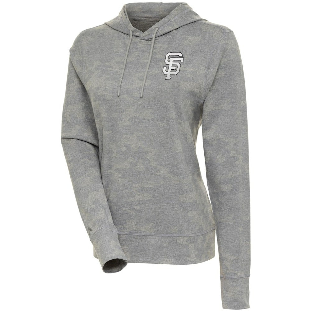 San Francisco Giants Antigua Women's Brushed Metallic Respite Pullover Hoodie Near Me