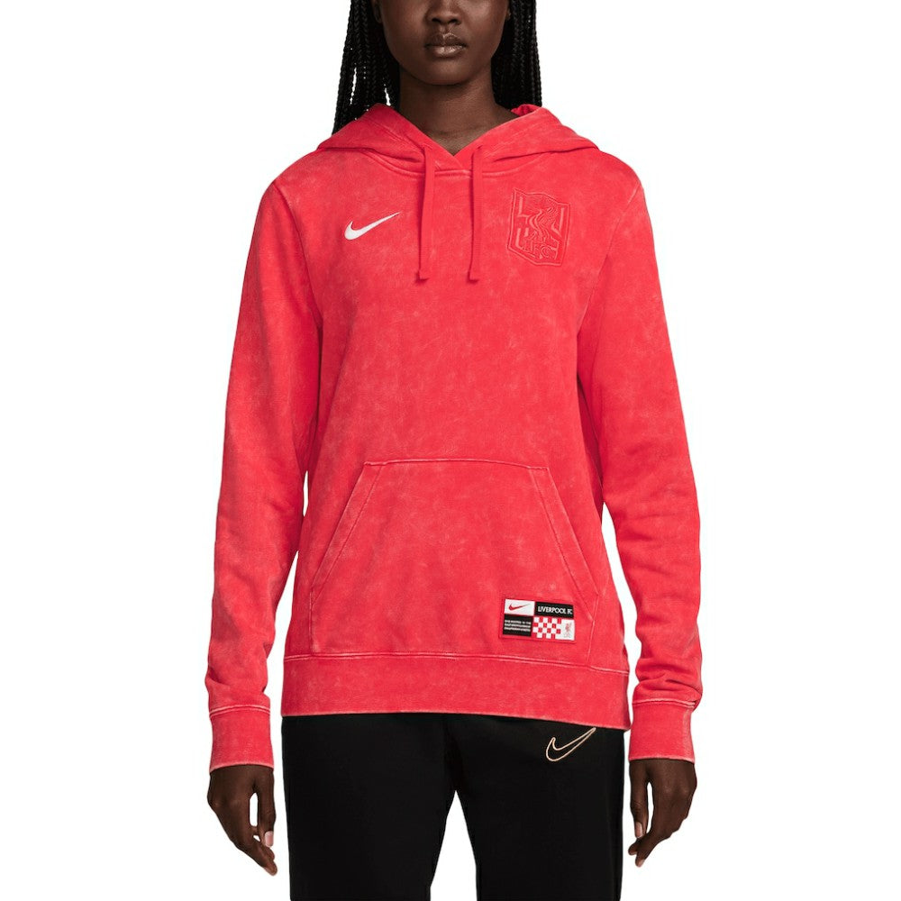 Nike Liverpool Women's 2024/25 Third Club Fleece Pullover Hoodie - Red