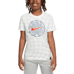 Nike Club America Youth Play T-Shirts - White