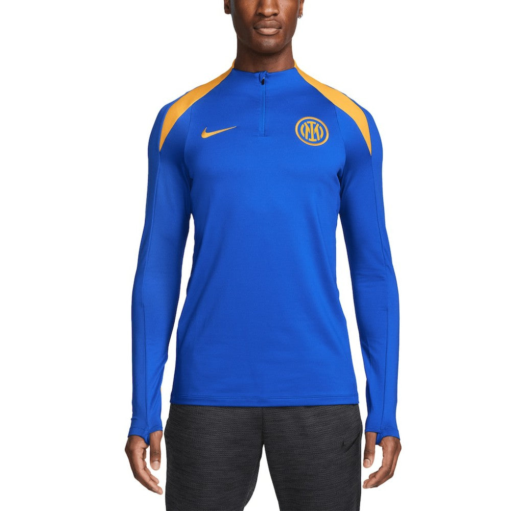 Nike Inter Milan 2024/25 Third Strike Drill Performance Quarter-Zip Pullover Top - Blue