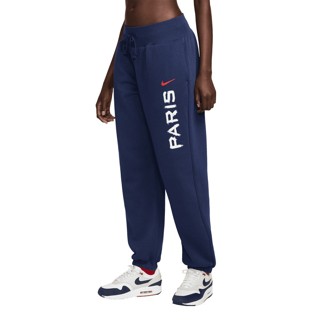 Nike Paris Saint-Germain Women's Phoenix Fleece Pants - Navy