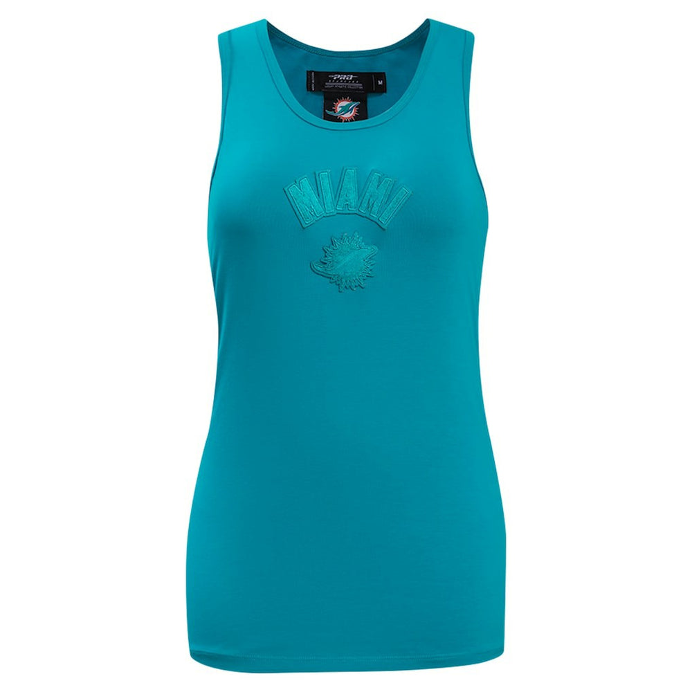Miami Dolphins Pro Standard Women's Triple Tonal Racerback Tank Top Aqua - NFL