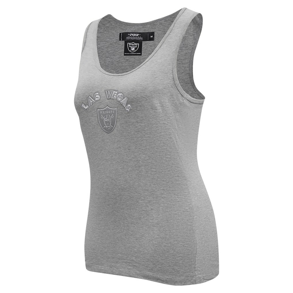 Las Vegas Raiders Pro Standard Women's Triple Tonal Racerback Tank Top Gray - NFL