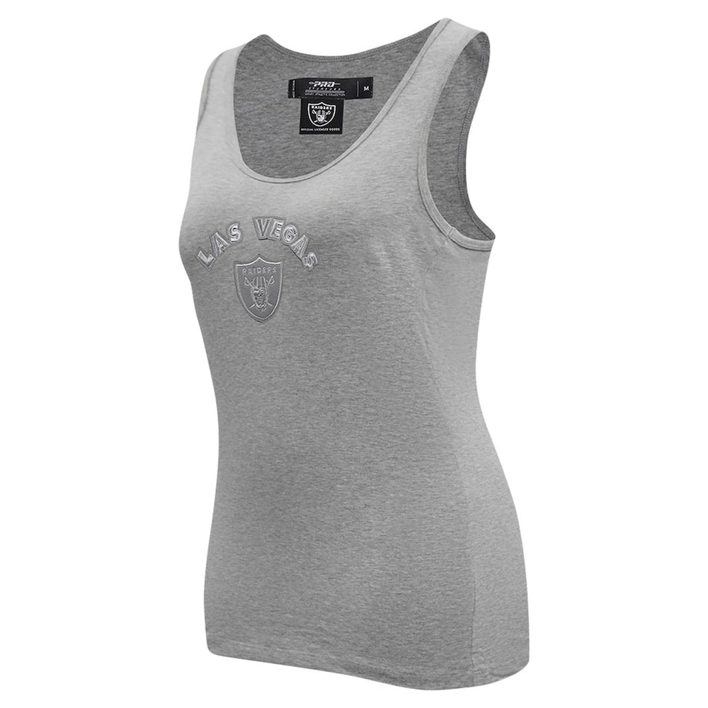 Las Vegas Raiders Pro Standard Women's Triple Tonal Racerback Tank Top Gray - NFL
