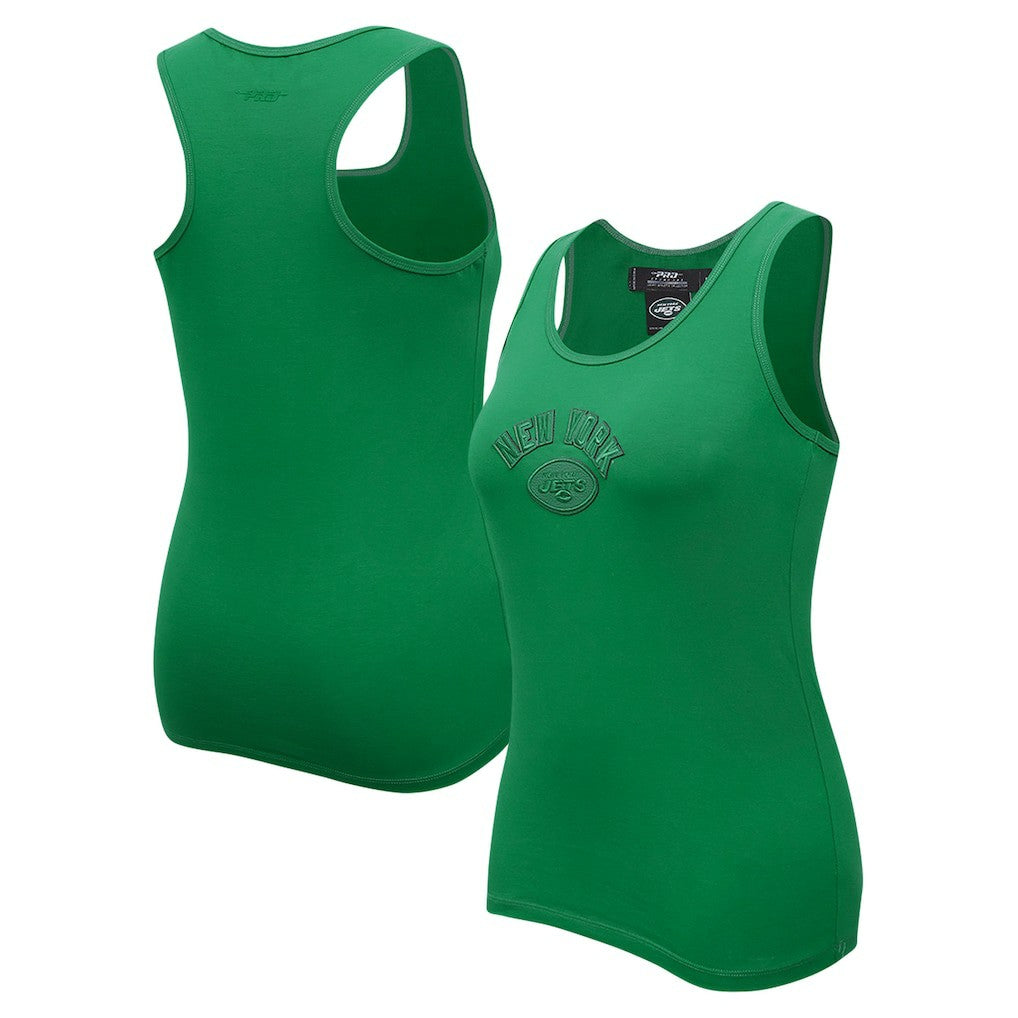 New York Jets Pro Standard Women's Triple Tonal Racerback Tank Top Kelly Green - NFL