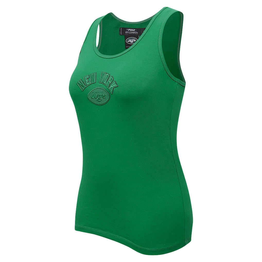 New York Jets Pro Standard Women's Triple Tonal Racerback Tank Top Kelly Green - NFL