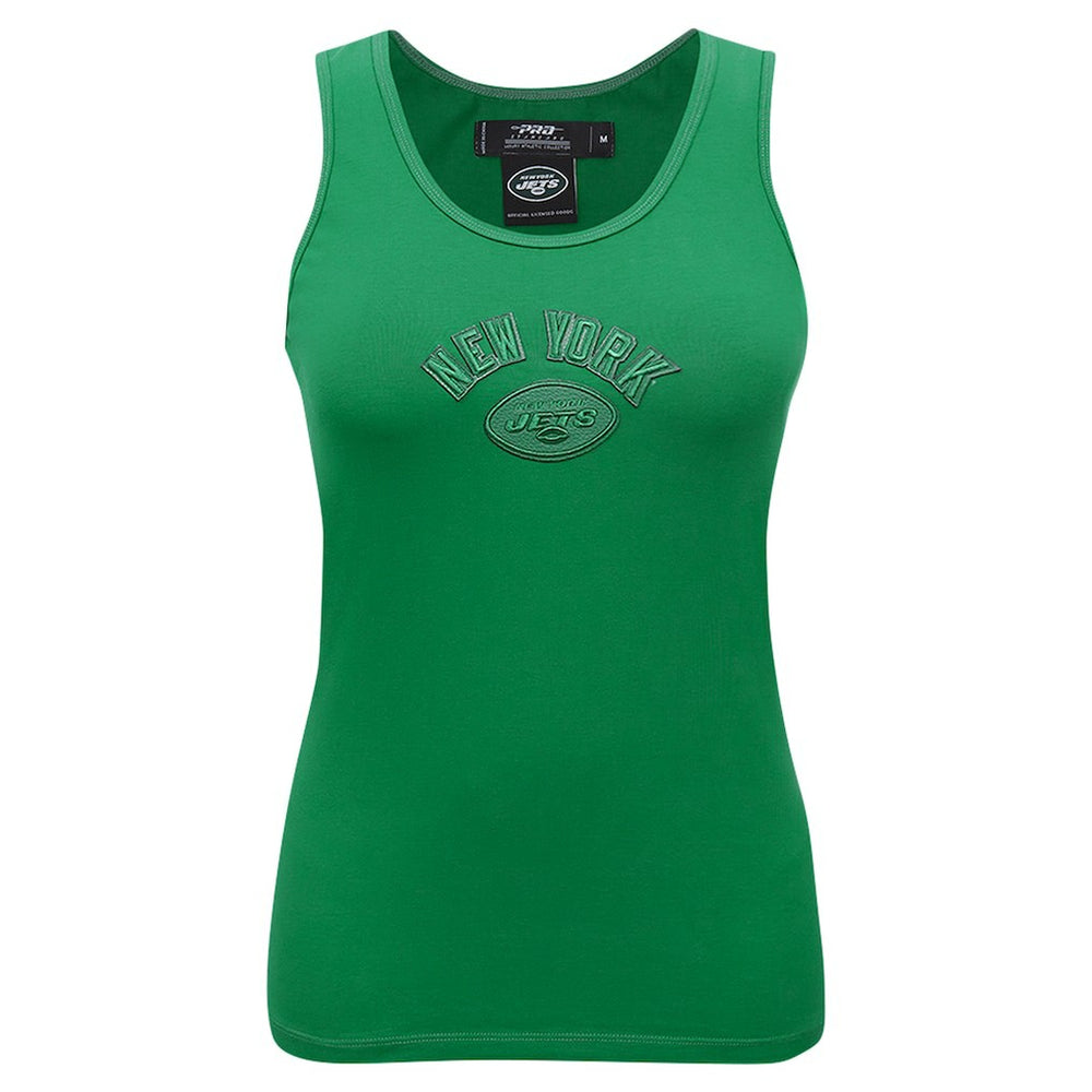 New York Jets Pro Standard Women's Triple Tonal Racerback Tank Top Kelly Green - NFL