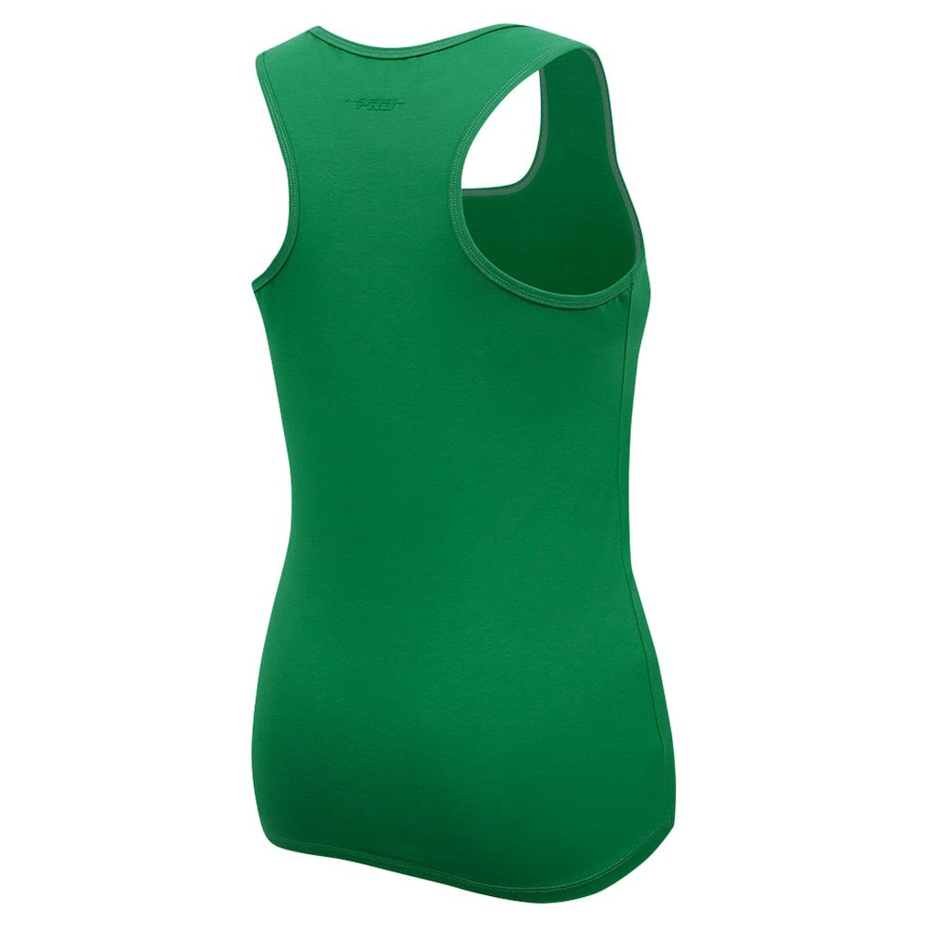 New York Jets Pro Standard Women's Triple Tonal Racerback Tank Top Kelly Green - NFL