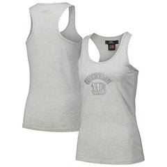 Cincinnati Bengals Pro Standard Women's Triple Tonal Racerback Tank Top Gray - NFL
