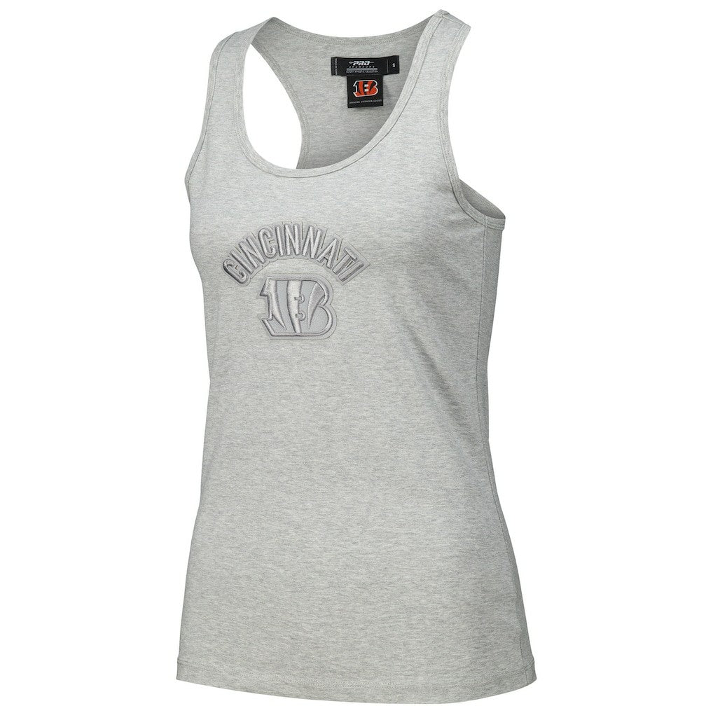 Cincinnati Bengals Pro Standard Women's Triple Tonal Racerback Tank Top Gray - NFL