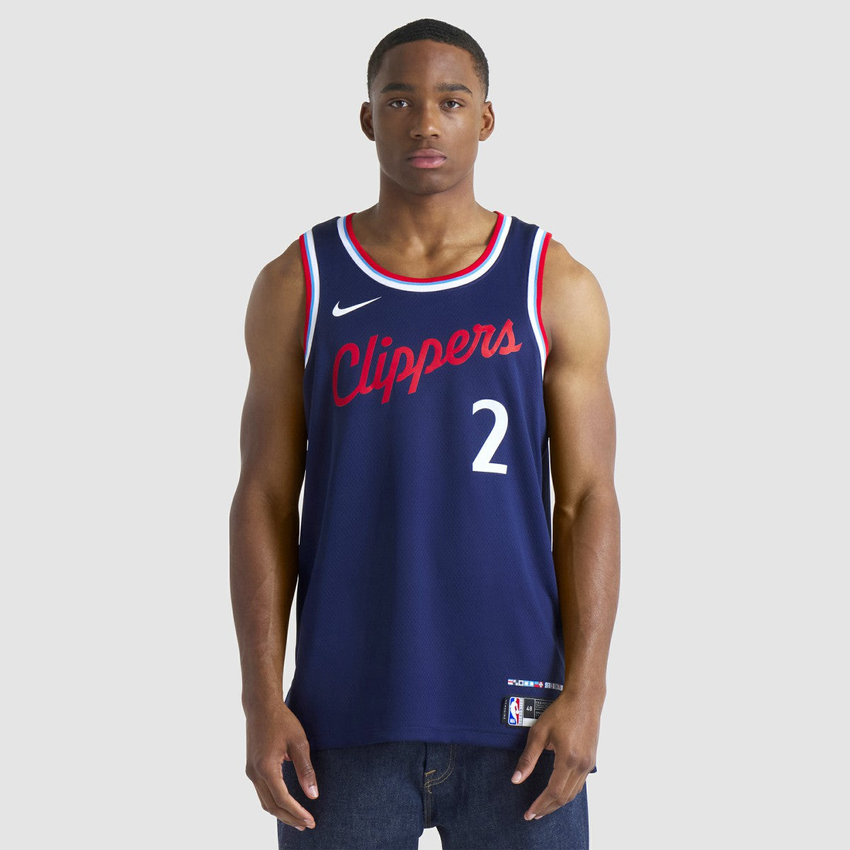 Nike - Kawhi Leonard LA Clippers Unisex 2024/25 Swingman Jersey - Navy - Icon Edition