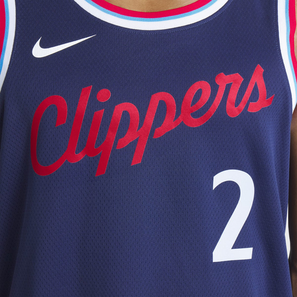 Nike - Kawhi Leonard LA Clippers Unisex 2024/25 Swingman Jersey - Navy - Icon Edition