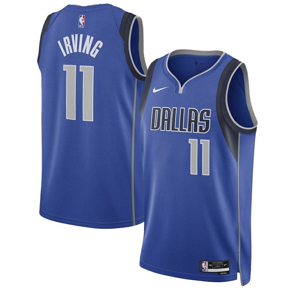 Nike - Kyrie Irving Dallas Mavericks Unisex Swingman Jersey - Icon Editi- Blue
