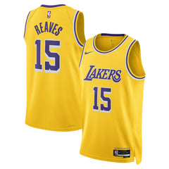 Nike - Austin Reaves Los Angeles Lakers Unisex Swingman Jersey - Icon Edition - Gold