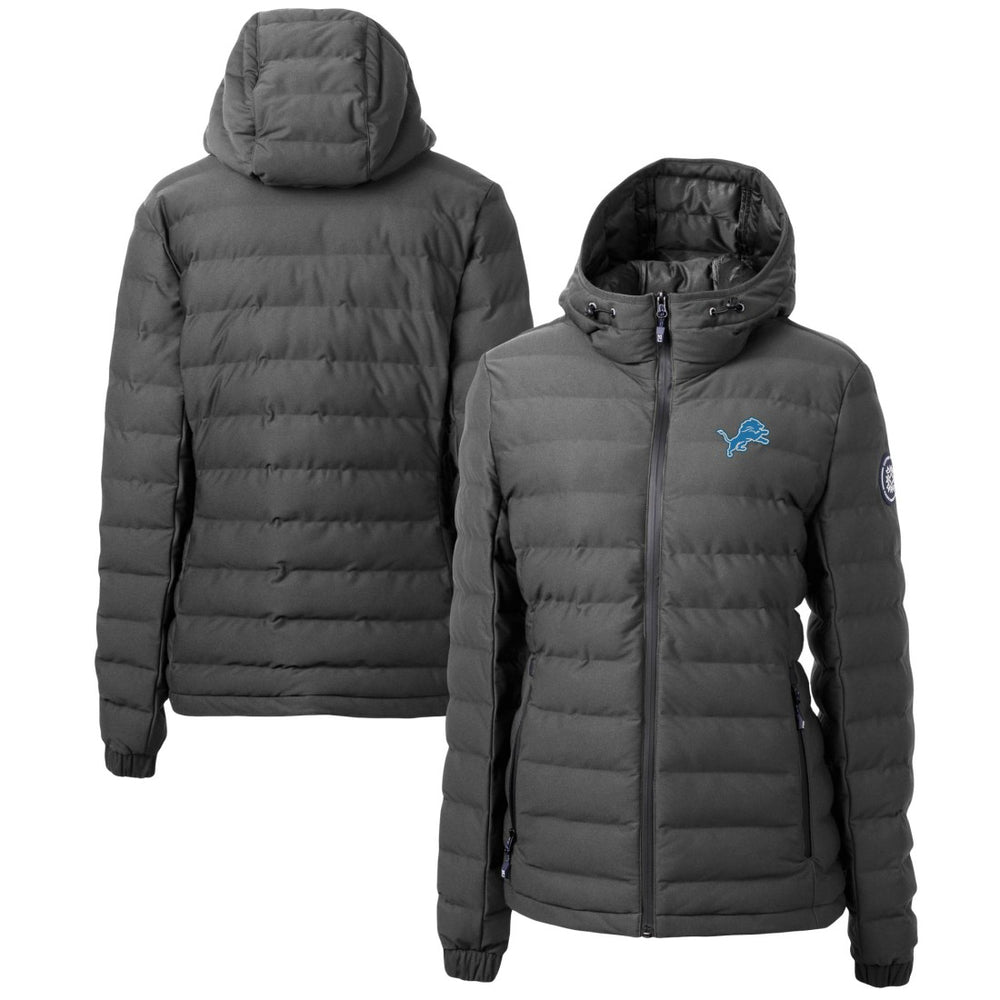 Detroit Lions Cutter & Buck Women's Mission Ridge Repreve Eco Insulated Full-Zip Puffer Jacket Gray - NFL