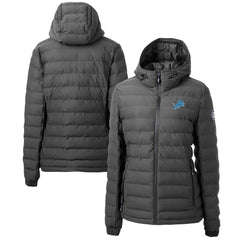 Detroit Lions Cutter & Buck Women's Mission Ridge Repreve Eco Insulated Full-Zip Puffer Jacket Gray - NFL