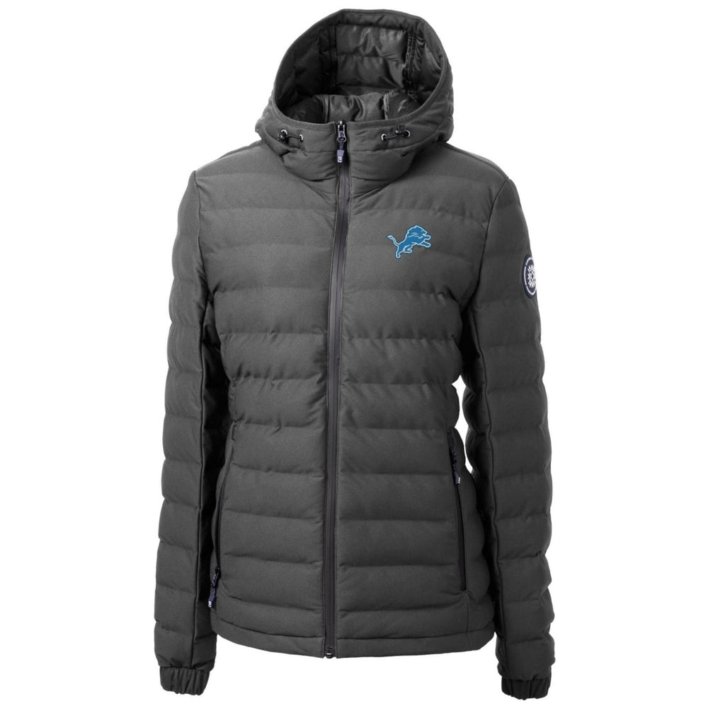 Detroit Lions Cutter & Buck Women's Mission Ridge Repreve Eco Insulated Full-Zip Puffer Jacket Gray - NFL
