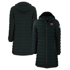 Washington Commanders Cutter & Buck Women's Mission Ridge Repreve Eco Insulated Long Full-Zip Puffer Jacket Black - NFL