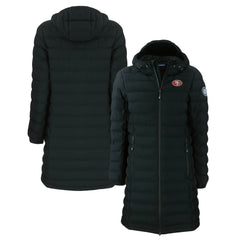 San Francisco 49ers Cutter & Buck Women's Mission Ridge Repreve Eco Insulated Long Full-Zip Puffer Jacket Black - NFL